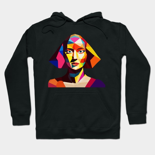 Abstract woman portrait Hoodie by SUNWANG
